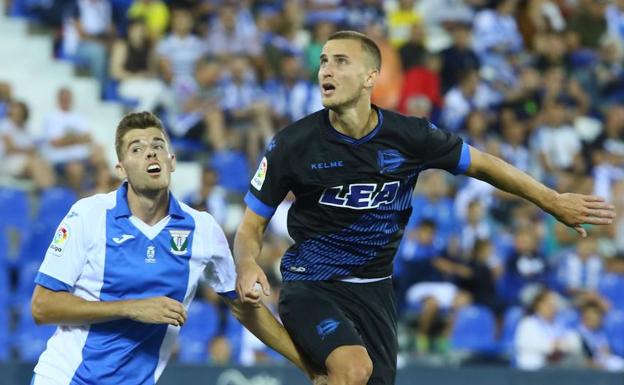 Rodrigo Ely, durante el estreno liguero ante el Leganés.
