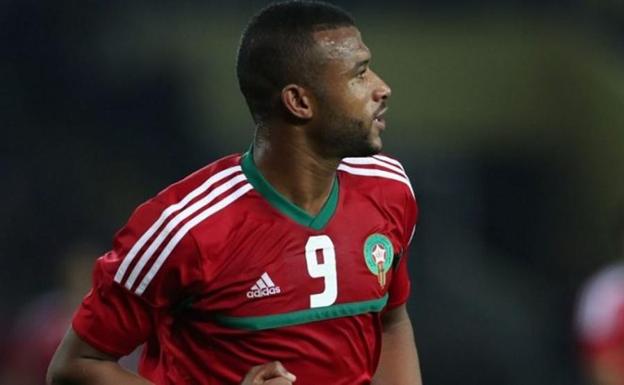 El Kaabi, con la camiseta de la selección de Marruecos. /Ap