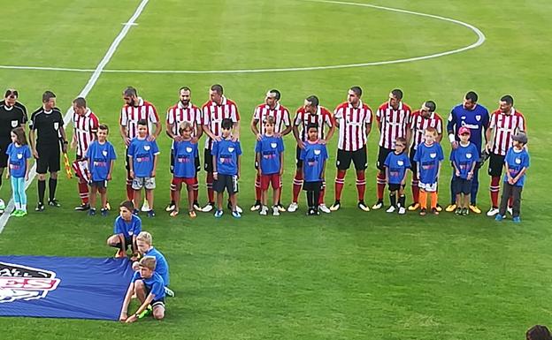 El 'once inicial' del Athletic en Lend. JUANMA MALLO