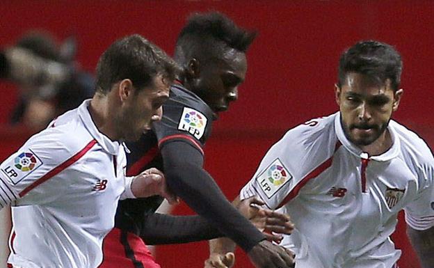 Williams, durante un partido frente al Sevilla.