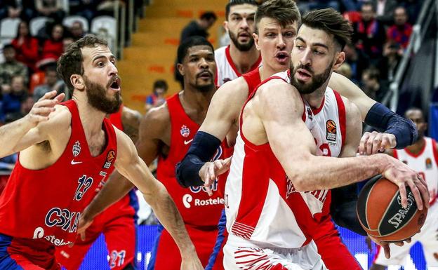 Shengelia, durante el partido ante el CSKA disputado en Moscú. /Maxim Shipenkov