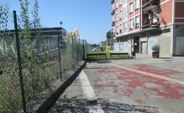 Plaza Galicia, ubicada junto al nuevo apeadero de Matiena