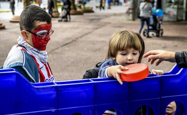 Los niños, los protagonistas de la jornada.