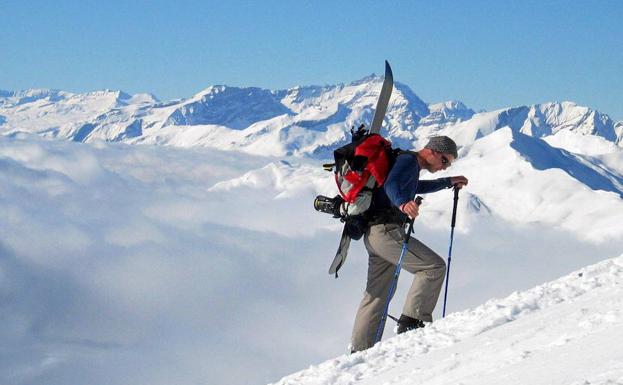 Un montañero, en Los Alpes./Efe
