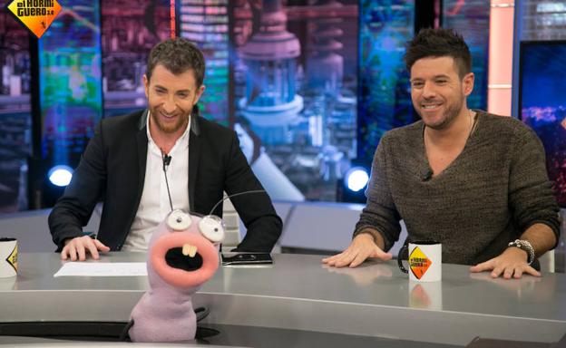 Pablo Motos y Pablo López en el plató de 'El Hormiguero'./Antena 3