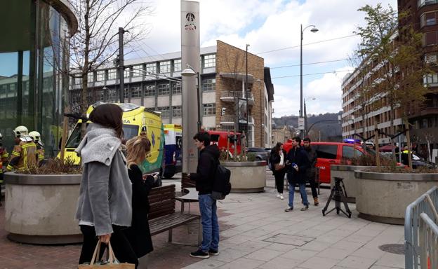 Estación de San Mamés, donde se encuentra interrumpido el servicio. /Silvia Cantera