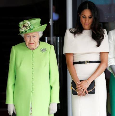 La reina Isabel y Meghan Markle./AFP