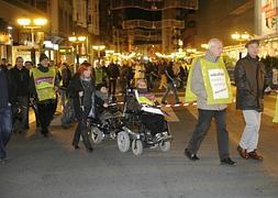 La manifestación comenzó en la plaza Bilbao y terminó en la Virgen Blanca. ::Iosu Onandia/