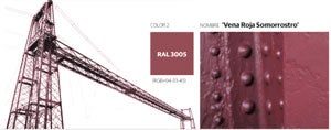 El Puente Colgante, de color 'Vena Roja Somorrostro'