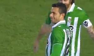 Rubén Castro tras adelantar al Betis. /Mediapro/