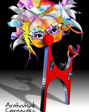 Cartel anunciador de la programación del Carnaval 2013 en Bilbao./