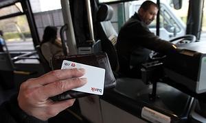 Imagen de la tarjeta de contacto de transporte Barik. /Archivo/
