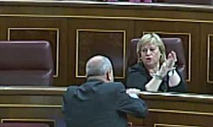 Chaves abronca a Consuelo Rumí. / Atlas/