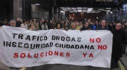 Los vecinos se manifestaron en diciembre. /M. Atrio. Vídeo. Telepress/