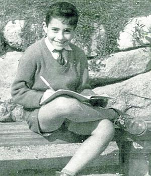 José Ignacio Wert Ortega en una foto tomada en sus tiempos de estudiante modelo en el Colegio Santa María del Pilar-B, junto al Retiro, en Madrid. :: R. C./
