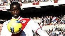 Diamanka, en un partido con el Rayo./