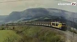 El libro repasa la historia del tren Tudela-Bilbao./ Vídeo: Pepa Costa / Miguel Ramos/