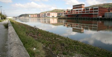 ESCENARIO DE LA POLÉMICA. El canal de Deusto, cuyo relleno está previsto para el mes de julio. / MAITE BARTOLOMÉ/