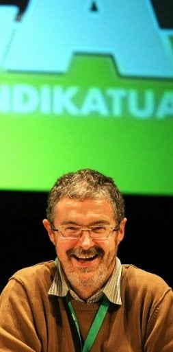 Adolfo Muñoz, ayer en el congreso. / BORJA AGUDO/
