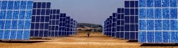 Imagen del 'huerto solar' de generación eléctrica instalado por la compañía Guascor en la localidad navarra de Olite. Los de Sicilia serán similares. / EL CORREO/