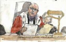 El juez Didier Wacogne, durante un juicio el pasado marzo. / AFP/