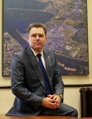 Landa insiste en que los terrenos pertenecen al Ayuntamiento. / MITXEL ATRIO/