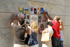 La iniciativa encontró eco en una veintena de ciudades. ::
PEDRO URRESTI/