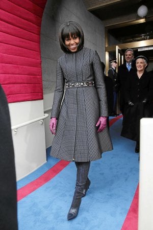 Michelle Obama, durante el acto de investidura de su esposo. /Afp/