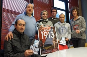 José Antonio Azpilicueta, Rafa Herce, Sardo Irisarri, Aitor Coello, Miguel Martínez y Esther Kareaga. /F. M./