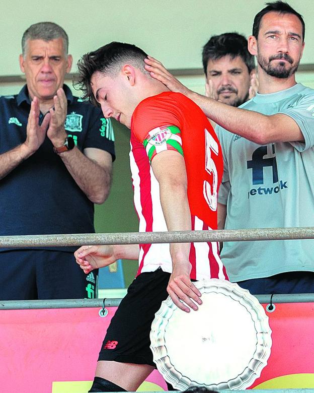 Aimar Duñabeitia, tras la final de la Copa de Campeones. 
