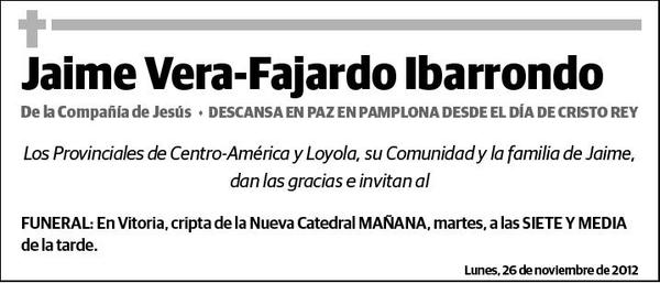 VERA-FAJARDO IBARRONDO,JAIME