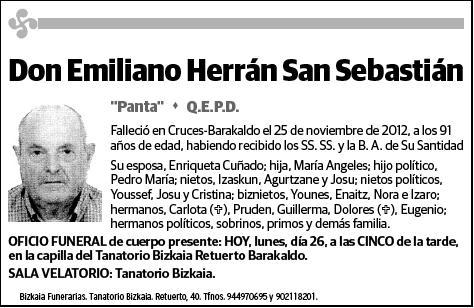 HERRAN SAN SEBASTIAN,EMILIANO