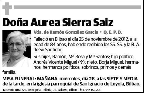 SIERRA SAIZ,AUREA