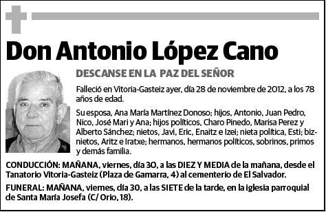 LOPEZ CANO,ANTONIO