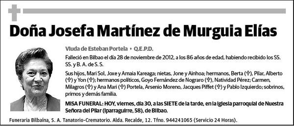 MARTINEZ DE MURGUIA ELIAS,JOSEFA
