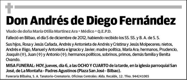 DE DIEGO FERNANDEZ,ANDRES
