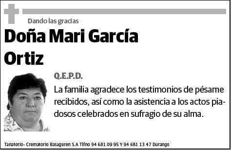 GARCIA ORTIZ,MARI