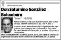 GONZALEZ BOLUMBURU,SATURNINO
