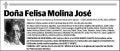 MOLINA JOSE,FELISA
