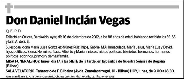 INCLAN VEGAS,DANIEL