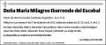 IBARRONDO DEL ESCOBAL,MARIA MILAGROS