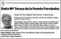 DE LA FUENTE FERNANDEZ,Mª TERESA