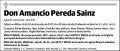 PEREDA SAINZ,AMANCIO