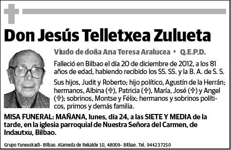 TELLETXEA ZULUETA,JESUS