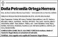 ORTEGA HERRERA,PETRONILA