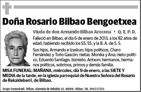 BILBAO BENGOETXEA,ROSARIO