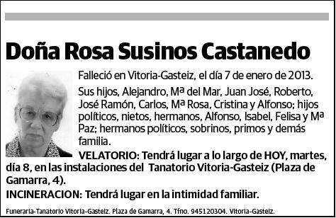 SUSINOS CASTANEDO,ROSA