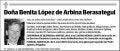 LOPEZ DE ARBINA BERASATEGUI,BENITA
