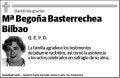 BASTERRECHEA BILBAO,Mª BEGOÑA