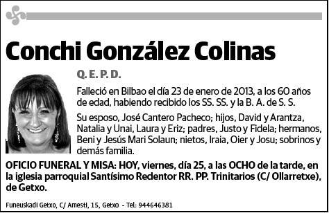 GONZALEZ COLINAS,CONCHI